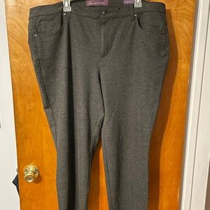 Gloria Vanderbilt Amanda 20 Black/Charcoal Pants